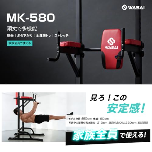 Amazon.co.jp: WASAI（ワサイ）: プレミアム 懸垂マシン