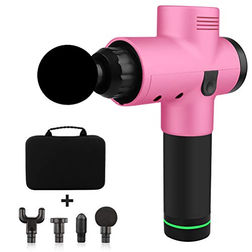 Modaka Thérapie électronique Pistolets de massage corporel à 3 rangées Pistolets de massage à DEL sans brosse Muscles du corps pour soulager la douleur (E)