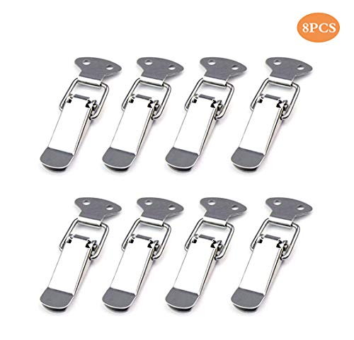Repuhand 8 Stück Hebelverschluss Kistenverschluss Kappenschloss Edelstahl Hebelverschluss für Case Box, Toolbox, Schublade, Schrank, Truhe