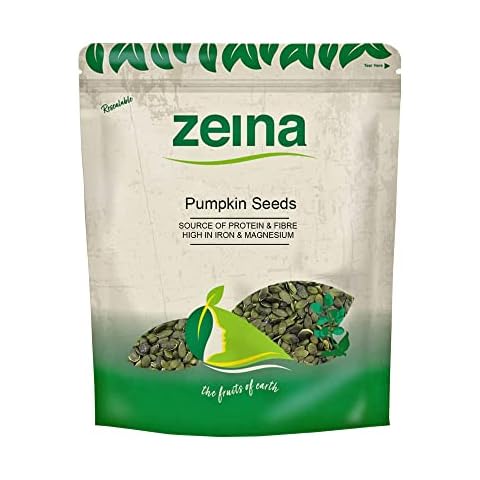 Zeina Pumpkin Seeds (1Kg) - Naturally Gluten Free and Vegan Approved Raw Pumpkin Seed Kernels with Protein, Fibre and Minerals Cover