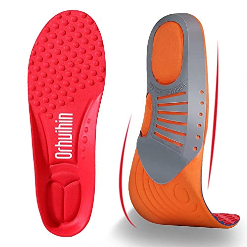 Arch Support Insoles, Plantar Fasciitis Relief Foot Pain Shoe Inserts, for Women 8.5-12.5/Men 6.5-10.5