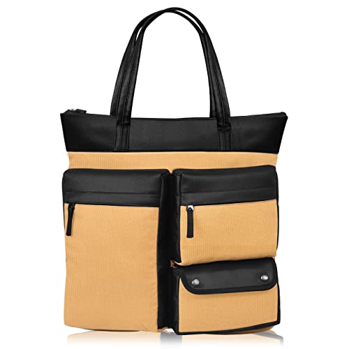 SYUTM Caturashra Unisex Tote Bag Backpack Laptop Office/School/Travel/Business Backpack Water Resistant - Fits Up to 15.6 Inch Laptop Notebook