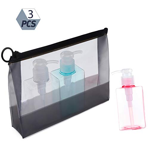 Preisvergleich Produktbild Gerald Madge Reiseflaschen-Set, tragbar, große Kapazität, Squeezable Tube Toiletries Container für Flüssigkeit, Shampoo und Kosmetik