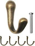 Abmessungen: Höhe: 42mm, Breite: 15mm, Tiefe: 32mm Schrauben: Länge ca 24mm Lieferumfang: 4 Garderoben-Haken und 4 passende Gewinde-Schrauben