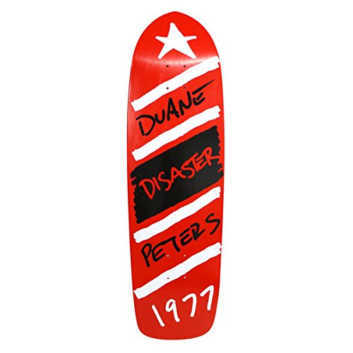 Magic Skateboards Duane Peters Disaster Deck, Red, 9.5" x 33"
