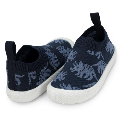 Image of JAN & JUL Slip-on Knit Shoes, Machine Washable and Lightweight Sneakers for Toddler Boys and Girls