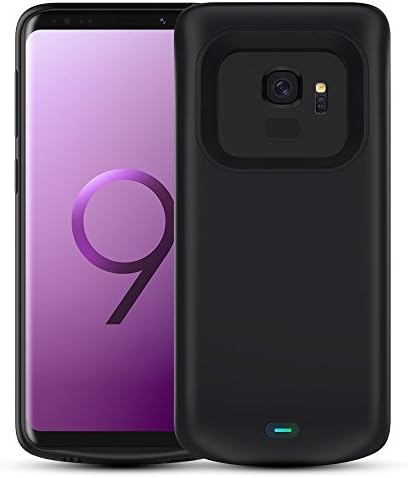 Snowpink Galaxy S9 Battery Case, 4700mAh Portable S9 Charger case Rechargeable Charging Case Compatible Samsung Galaxy S9 Extended Battery Case with Sync Through Technology(Black)