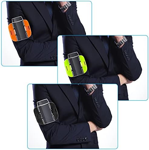 3 Pcs Arm Badge Holders,Sia Badge Holder, ID/SIA License Badge Holder with Adjustable Strap for Emergency Workers Security Staff Doorman