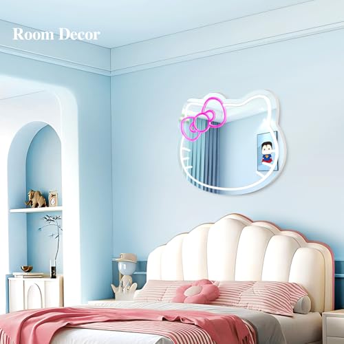 Hello Kitty LED Wall Mirror for Teen Girl Room Decor