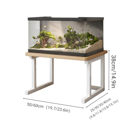 Base de acuario esquinas redondeadas 19.7x13.8in para paisajismo en salon 8