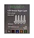 REMINDA 4 Pack Night Light Lamp with Dusk to Dawn Sensor, Plug in, Blue Led Night Light