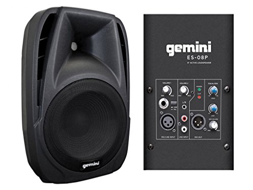  ES-08P cassa attiva con 300 watt di picco, diffusore amplificato per djing, feste, karaoke, animatori, palestre, ecc.