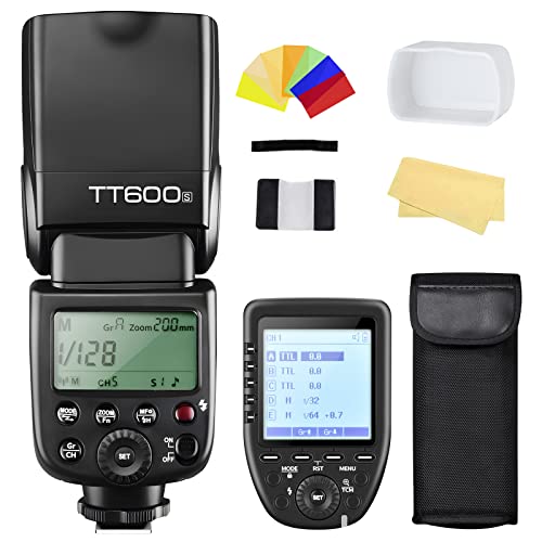 Godox Thinklite Tt600S Gn60 Built-In 2.4G Wireless X System Flash Speedlite+Godox Xpro-S 2.4G High-Speed Sync Wireless Flash Trigger Transmitter Compatible For Sony Multi Interface Mi Shoe Cameras #TOP7