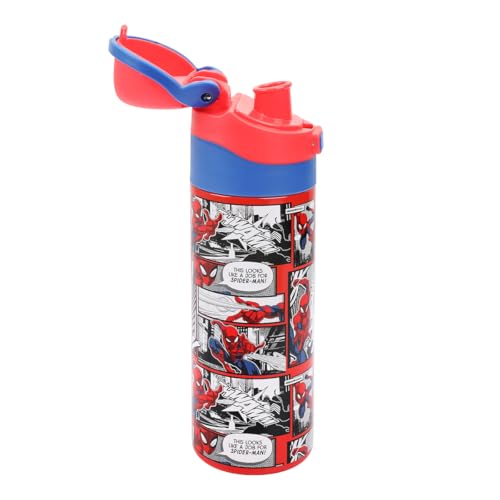 Image of Spider-Man Comic Panels 24 Oz Stainless Steel Water Bottle