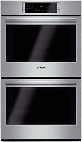 Bosch 4-Piece Kitchen Package with B26FT80SNS 36" French Door Refrigerator, NIT8066SUC 30" Electric Cooktop SHP68T55UC 24" Built In Dishwasher and HBL8651UC 30" Double Electric Oven in Stainless Steel