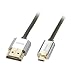 Produktbild LINDY HDMI - MICRO HDMI, 0.5M CABLE HDMI 0,5 M HDMI TIPO A (ESTÁNDAR) HDMI TIPO D (MICRO) NEGRO, PLATA