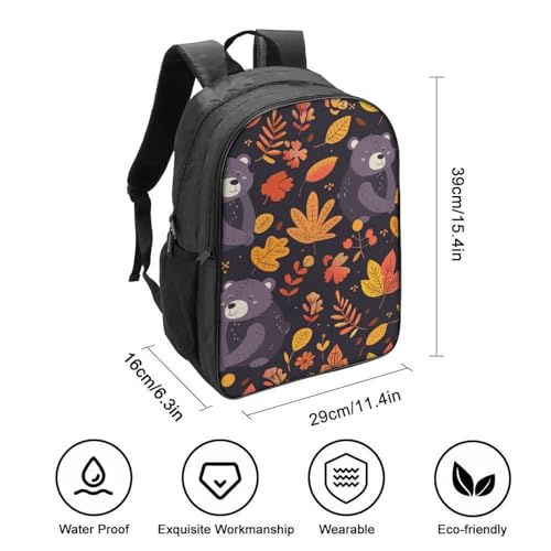 Mochila escolar infantil de oso con tirantes acolchados y gran capacidad de viaje 2