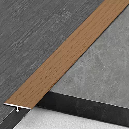 Bande de transition de seuil aluminium 100cm pour harmoniser le sol du salon à la cuisine