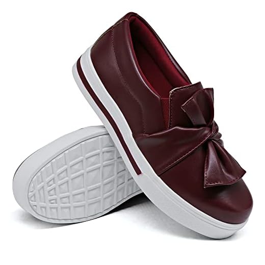 Slip On Tenis Casual Feminino Liso Sola Alta Reta com Detalhe Laço