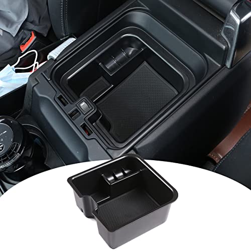 DIYUCAR For Landrover Discovery 4 2014-2016 Black Palstic Car Center Console Storage Box Phone Tray Accessories With Refrigerator