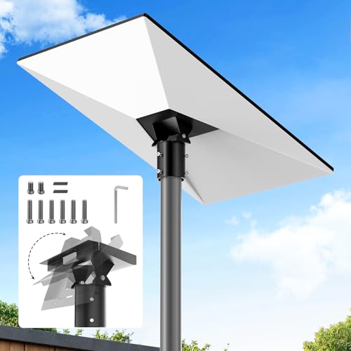 Bloazzup Starlink Gen 3 Pipe Adapter - Adjustable Angle Starlink Pole Mount Adapter Mounting Kit, Rustproof, Weatherproof, Compatible with Gen 3 V3 Starlink Standard Dish, Pipe Not Included