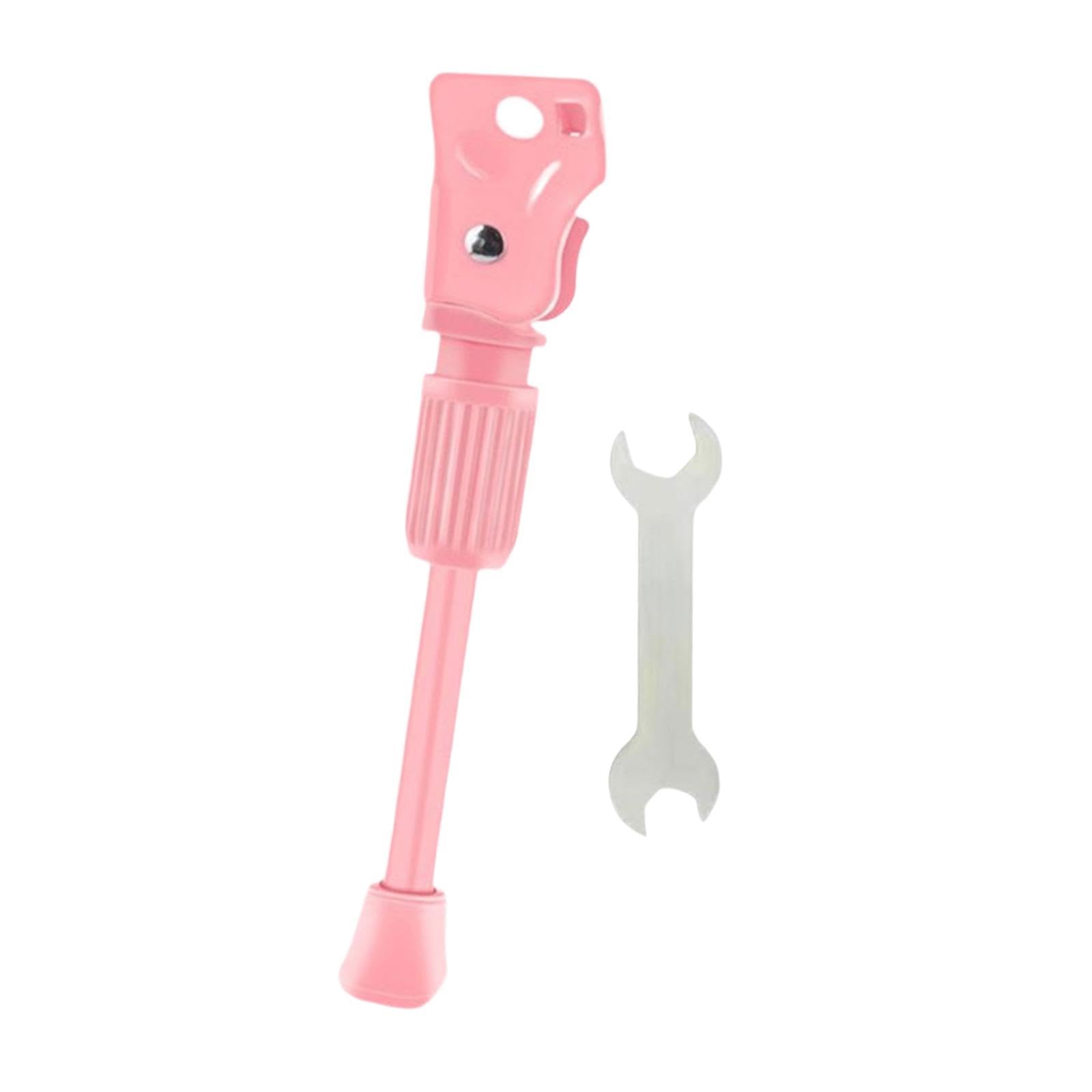 Colaxi Kids Bike Kickstand, Foot Kick Stand, Non Slip Pink Bicycle Side Support Stand, Bicycle Kickstand for Mountain Bikes, for 18inch Wheels