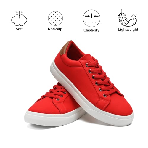 Canvas Shoes for Women and Men Low Top Lace Up Shoes Comfortable Tennis Shoes, Women's Fashion Sneakers Classic Casual Shoes4