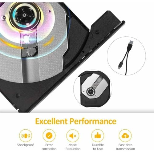 Unidad DVD Externa Tipo C Ultrafina y Portátil miniatura 6