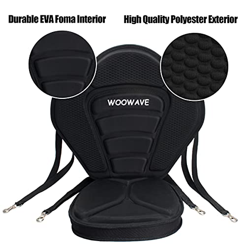 image for WOOWAVE Kayak Seat Thickened Padded Paddleboard Seat Adjustable Boat S