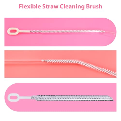 Strohhalm Bürste für Stanley Cup Zubehör Trinkhalm Reinigungsbürste Kleine Bürsten zum Reinigen für Verschiedene Strohhalmgrößen 4 Stück