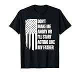 Acting Like My Father Patriotic American Flag Tees