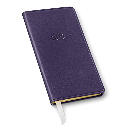 Naisian 2019 Gallery Leather Pocket Weekly Planner Camden Violet 6
