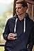 JMIERR Mens Hoodies Weighted Early Fall Fashion Casual V-gusset Neckline Sweatshirts Regular Fit Drawstring Pullover Shrits, US40(M), A Navy Blue
