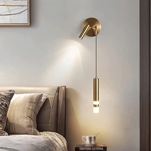 Lustre créatif moderne LED en or avec spots muraux orientables - 4