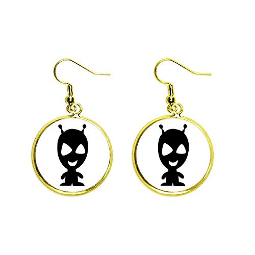 Pendientes alien para festivales de moda y salidas nocturnas con estética monster