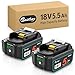 Produktbild 2X Waitley 5500mAh Ersatzakku für Makita Akku 18V BL1850 BL1860B BL1840 BL1830 BL1820B BL1815  Kompatibel mit Makita 18V Elektrowerkzeugen
