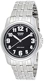 Casio Men's MTP1216A-1B Silver Stainless-Steel Quartz Watch with Black Dial