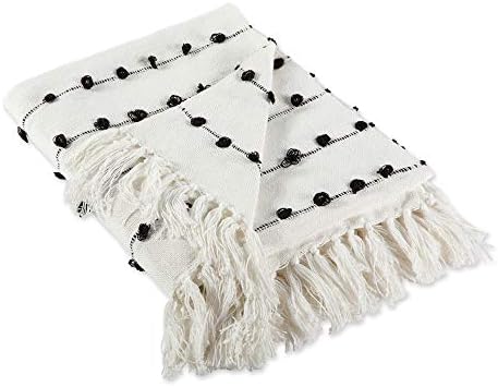 DII Woven Loop Throw Collection, 50×60, Off-White
