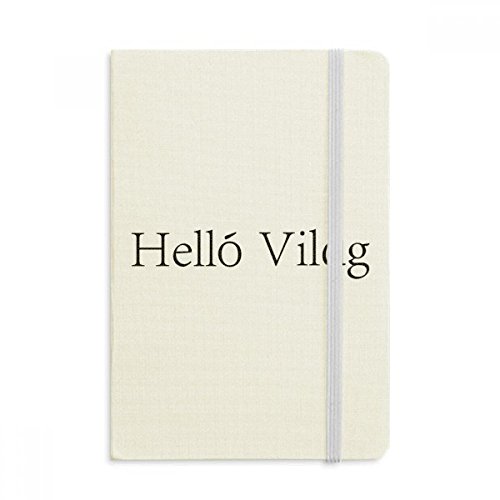 Notebook hongrois A5 de qualité supérieure avec couverture tissu classique