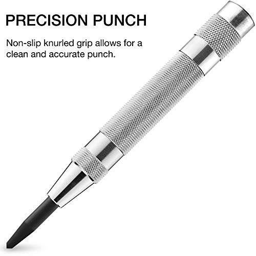 image for NEIKO 02639A 6-Inch Automatic Center Hole Punch with Adjustable One-Ha