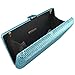 Boutique De FGG Light Blue Crystal Evening Bags for Women Formal Party Box Clutch Wedding Rhinestone Handbags Bridal Clutch Purse,Mini