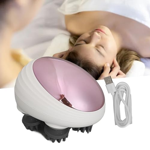 Massageador elétrico do couro cabeludo, recarregável por USB, máquina de massagem relaxante à prova
