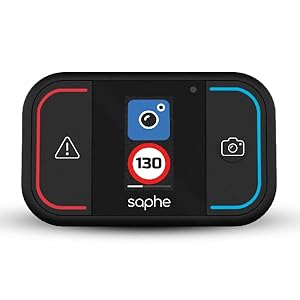 Saphe Drive Mini Blitzerwarner für Auto | Auto Zubehör – Daten von Blitzer.de – Warnt europaweit vor Radar Blitzer & Gefahren – Verkehrsalarm Verbindung via Bluetooth – Startet automatisch