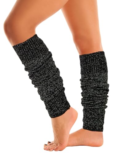 Image of Mysocks Leg Warmers Extra Soft Stylish Fancy Winter 80s Party Dance Neon Long Legwarmers for Women Girls Ladies