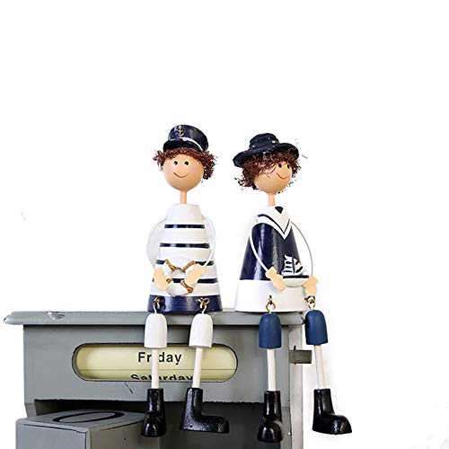 Inveroo Kreative Mediterrane Bemalte Marine Hängefe-doll Ornamente Handwerk Hauskabinett Dekoratorium Gifts Home Decor Accessoires