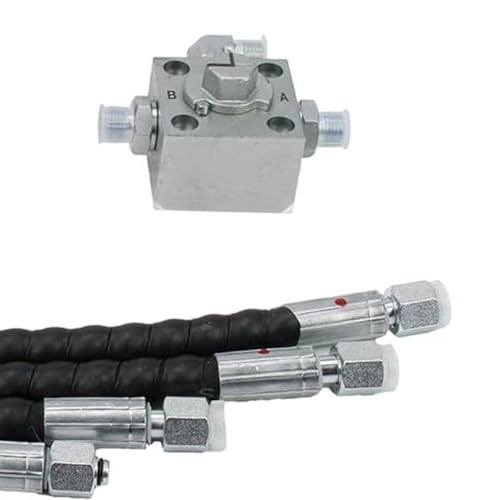 2pcs 3-Wege-Diverter-Ventil für 1-2 Tonnen Chinesische Bagger mit 31 Zoll Flexiblen Schläuchen