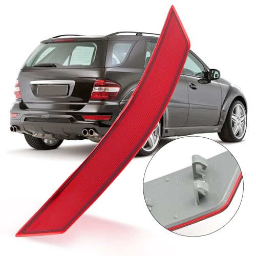 Image of MDEOOSKY Rear Bumper Reflector Assembly Left & Right Pair Set Replacement for Mercedes-Benz W164 ML320 ML350 ML500 2008-2011 Replaces ‎1648200374 1648200674