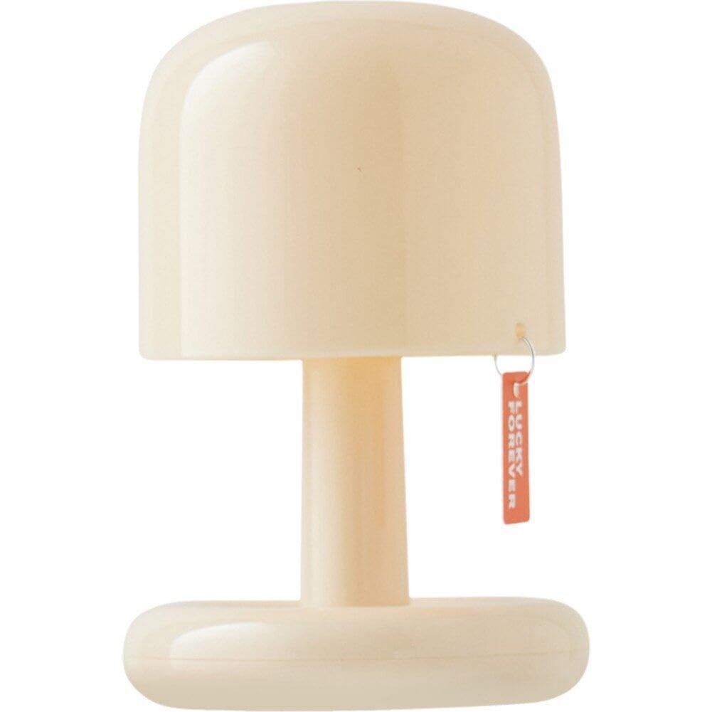 Muteitt Mini Desktop Sunset Night Lamp Usb Rechargeable Mushroom Style Led Night Light Mini Bedside Lamp for Coffee Bar Bedroom Home Decor