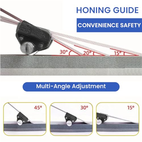 Image of Serplex Chisel Sharpening Jig for 1 /4 inch to 2 inch Chisels and 1-3 /8 inch to 3-1 /8 inch Planer Blades, Sharpening Guide Honing Guide Adjustable Angle Precision, for Woodworking & Carving Tools