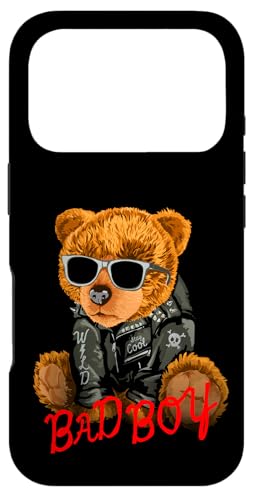 Bad Boy Tee Shirt, Funny Teddy Bear Graphic Design Style Fun �X�}�z�P�[�X iPhone 17 Pro �p